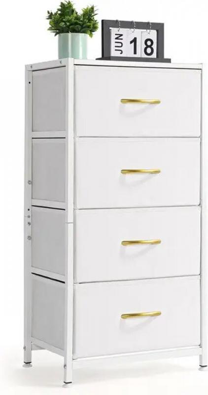 Entryway Chest of Drawers in the Bedroom Furniture Storage Drawers Tower for Bedroom Makeup Table Hallway Steel Frame & Wood Top