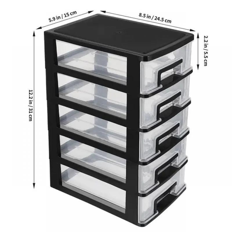 5/4/3/2 layer Storage Cabinet Plastic Drawer Type Closet Portable Dustproof Storage Case Organizer Sundries Holder