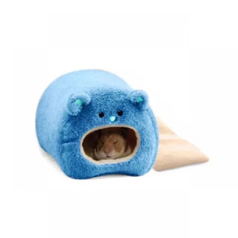 Hamster Soft Warm Bed Rat Hammock Pig Squirrel Winter Pet Toy Hamster Cage House Hanging Nest+Mat House Bed Animal Mice Rat Nest