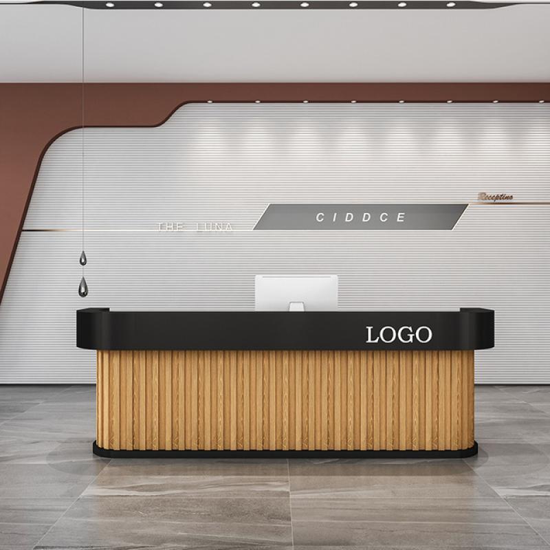 Gigant Computer Reception Desks Cashier Console Study Replica Cashier Table Modern Service Mostrador Recepcion Salon Furniture