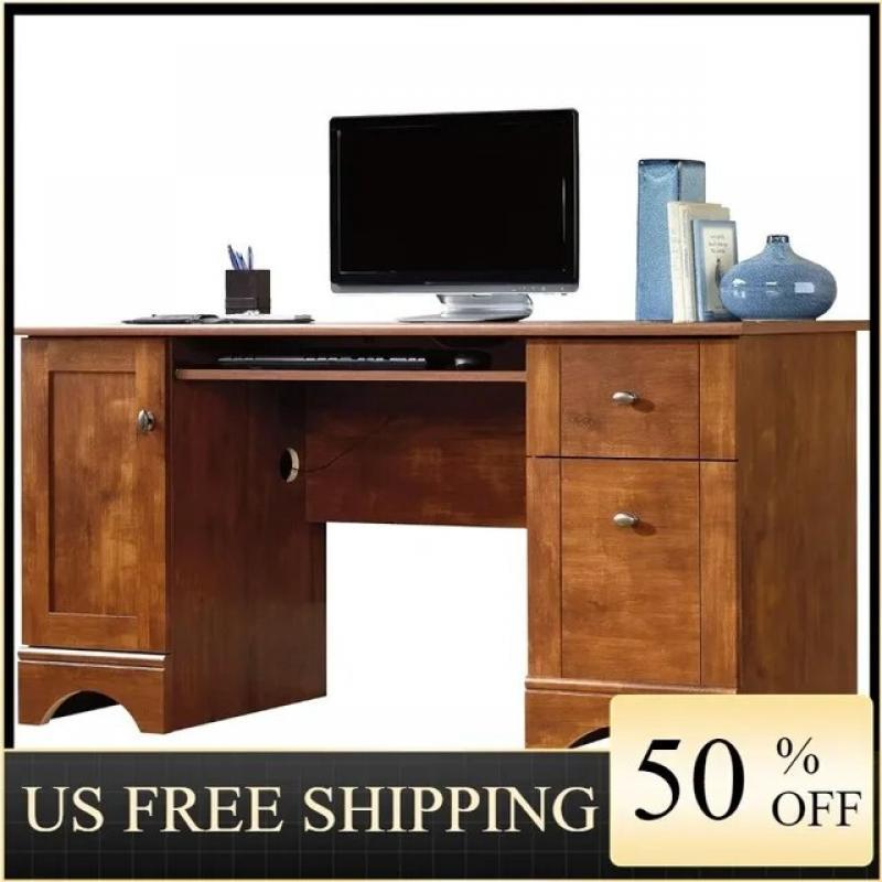 Sauder Computer Desk, Brushed Maple finish