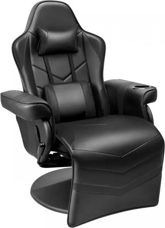 Homall Computer Racing Style Pu Leather Ergonomic Adjusted Reclining Video Gaming Single Sofa Chair with Footrest Headrest