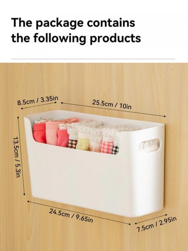 WORTHBUY Underwear Bra Socks Plastic Storage Organizer Wall Mounted Cabinet Storage Organizer Drawers Storage Box For Bedroom