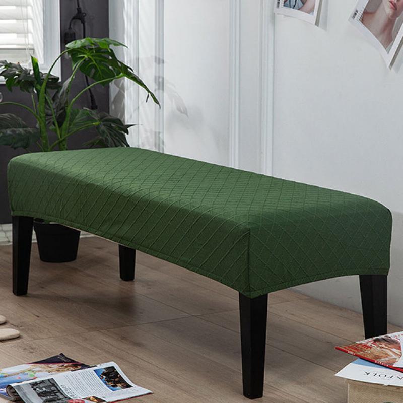 Non-slip Removable Washable Strech Bench Covers Dining Room Long Chair Protector for Hotel Home