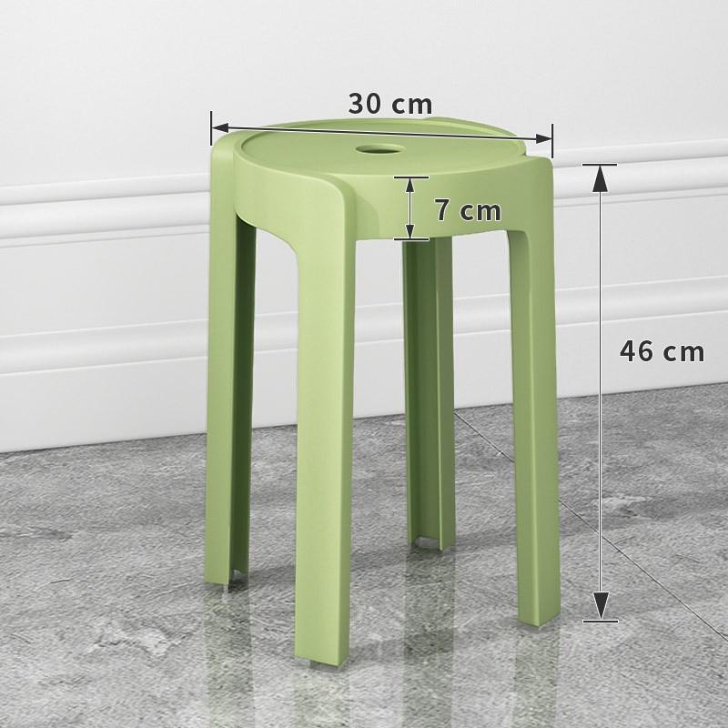 household thickened high stool bathroom stool adult dining table stool striped curved small bench