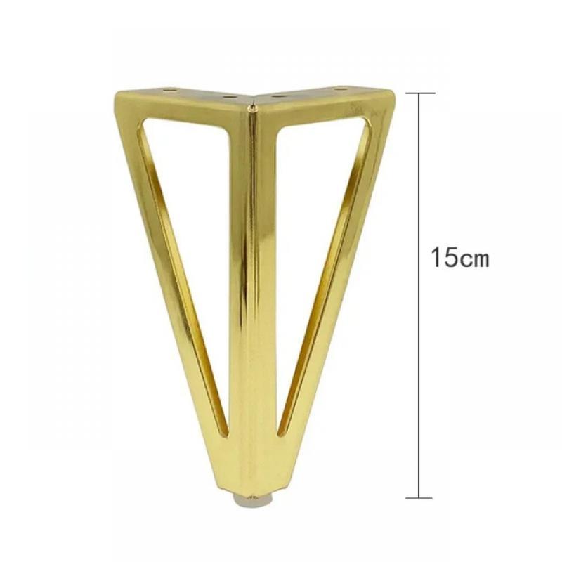 1 PCS Cabinet Legs Tapered Living Room Furniture Feet Gold Metal Sofa Console Coffee Side Table Bedside Black Cabinet Legs