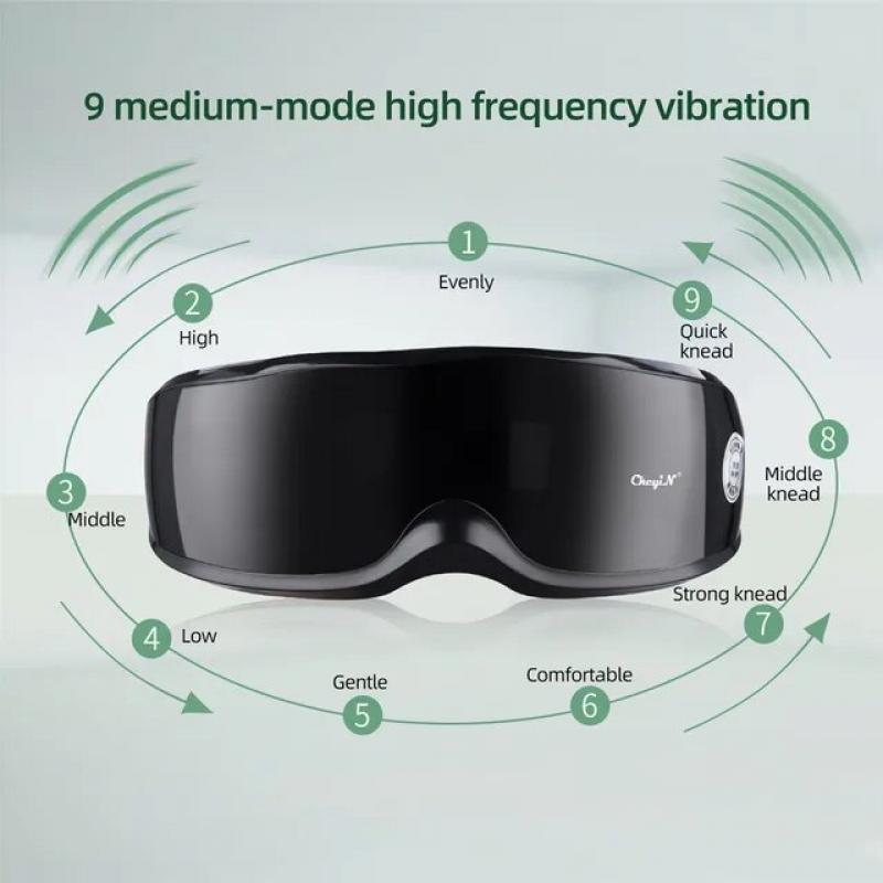 CkeyiN Smart Eye Massager Vibration Magnetic Relieves Fatigue Dark Circles Acupuncture Massage Relax Eye Care Device Wireless 51