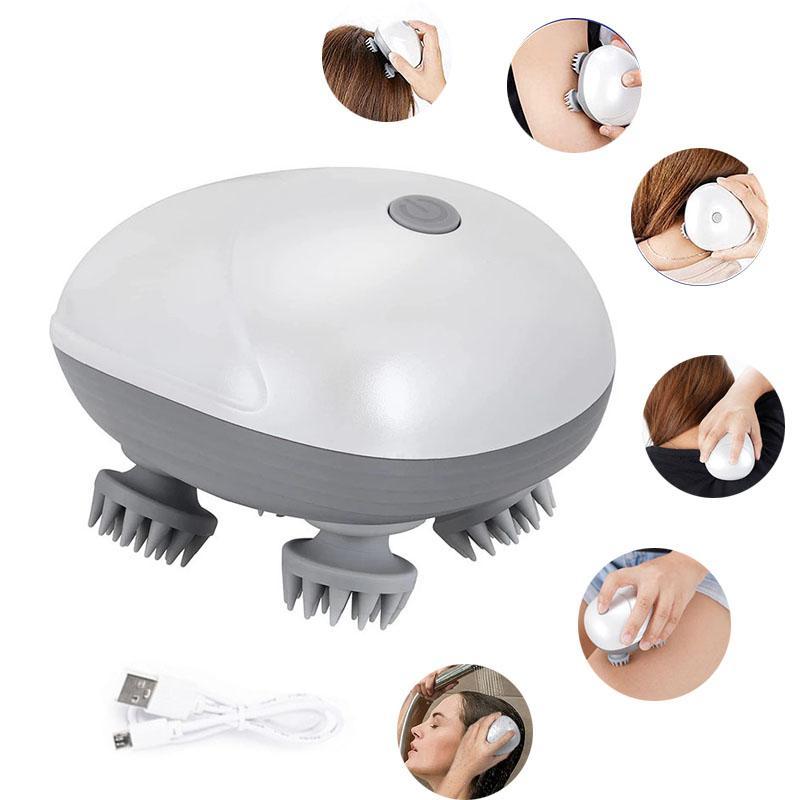 Electric Cat Massager Body Health Care Relax Shoulder Leg Arm Neck Deep Tissue Head Scalp Massage Kneading Vibrating Device