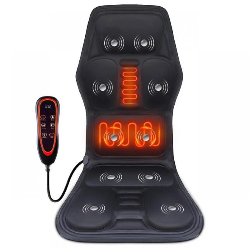 Electric Back Massage Cushion for Chair Shiatsu Kneading Beat Vibration Massage Shoulder Back Lumbar Pain Relief Car Home Office