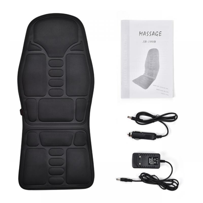 Electric Heating Vibrating Cervical Neck Back Body Cushion Massag Massager Chair Pad  for Car Home Lumbar Mattress Pain Relief