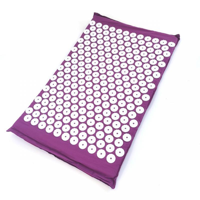 Yoga Acupoint Massage Pad Neck, Back, and Foot Massage Household Acupuncture Pillow Massage Pillow Purple
