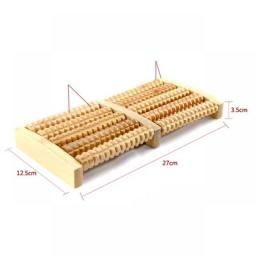 5 Row Wooden Foot Roller Wood Care Massage Reflexology Relax Relief Massager Spa Gift Anti Cellulite Foot Massager Care Tool