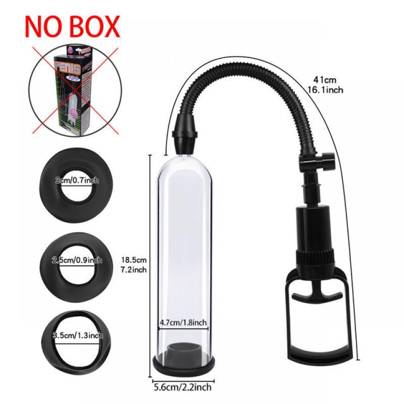 Male Penis Pump Vacuum Pump For Men Manual Penis Extender Enhancer Male Masturbator Penile Trainer Tool Adult Sex Toys for Men