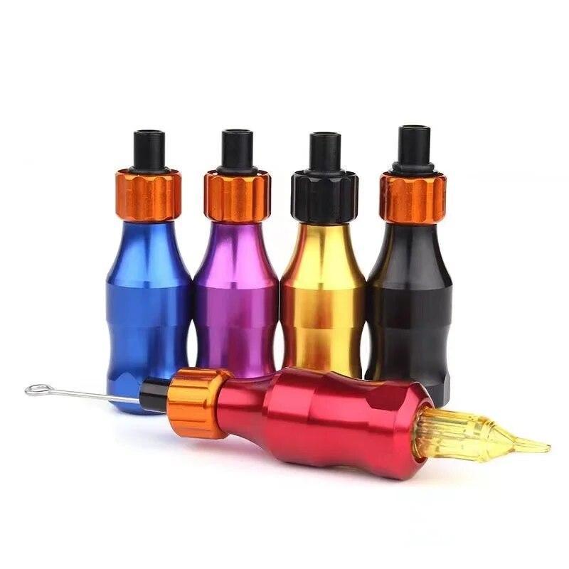 Aluminum Alloy Tattoo Cartridge Grips Professional Adjustable Twist Handle Tube 25mm