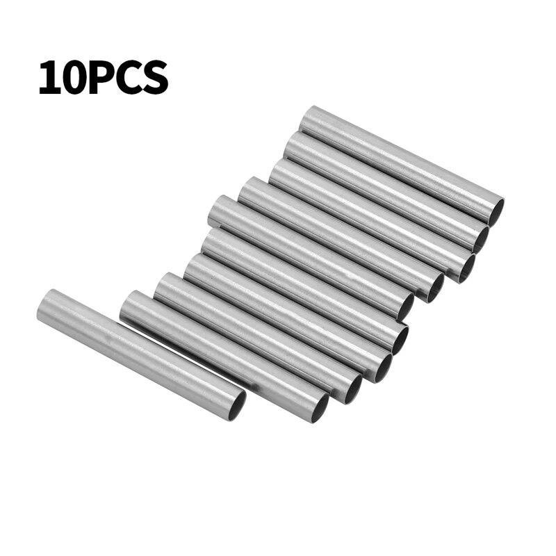 304 Stainless Steel 10Pcs Tattoo Machine Grip Tip Back Needle Stem Tube Permanent Makeup Gun Accessories Body Art Supply