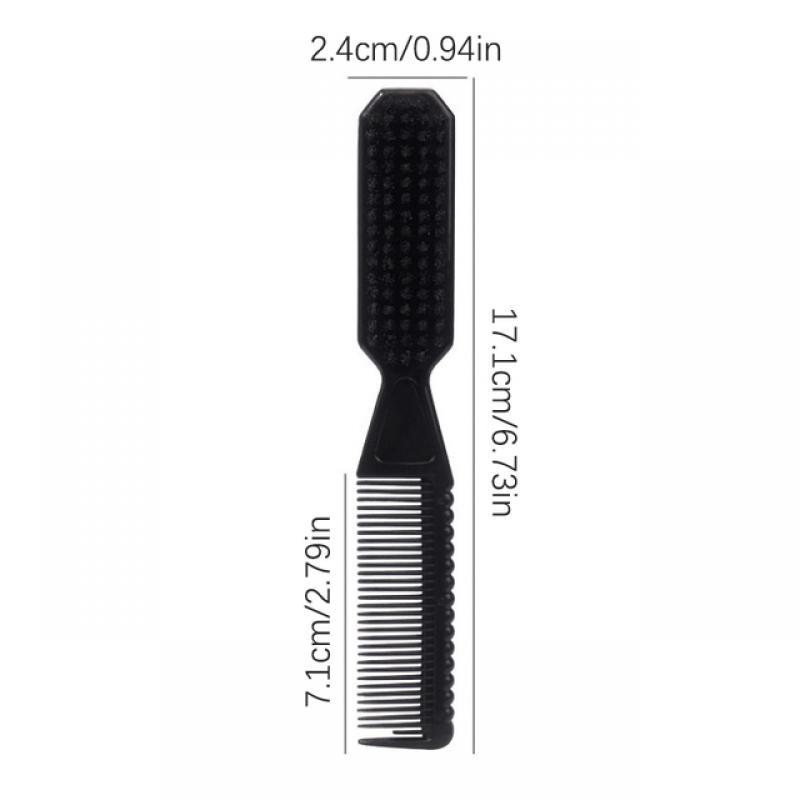 New Type Double-sided Professional Barber Neck Brush Comb Shaving Beard Salon Carving Duster Cleaning Brush Hair Cutting Comb