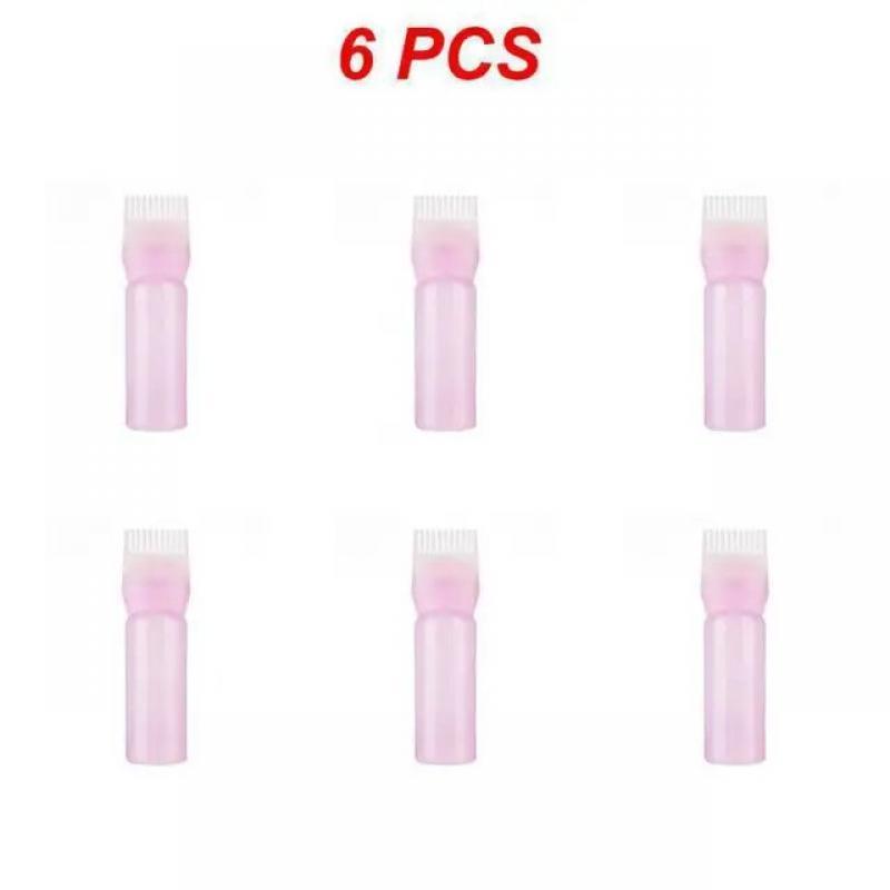 1~10PCS 120ml Hair Dye Refillable Bottle Applicator Comb Multicolor Plastic Dispensing Salon Oil Hair Coloring Hairdressing