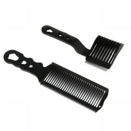 2PCS Upgrade Barber Blending Flat Top Hair Cut Combs Men's Arc Design Curved Positioning Hair Clipper Combs Salon Styling Tools