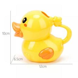 Baby Bath Toys Yellow Duck Float Spray Water Toys Finding Bathroom Play Animals Shower Figure Toy 2 In 1 Watering Pot For Kids
