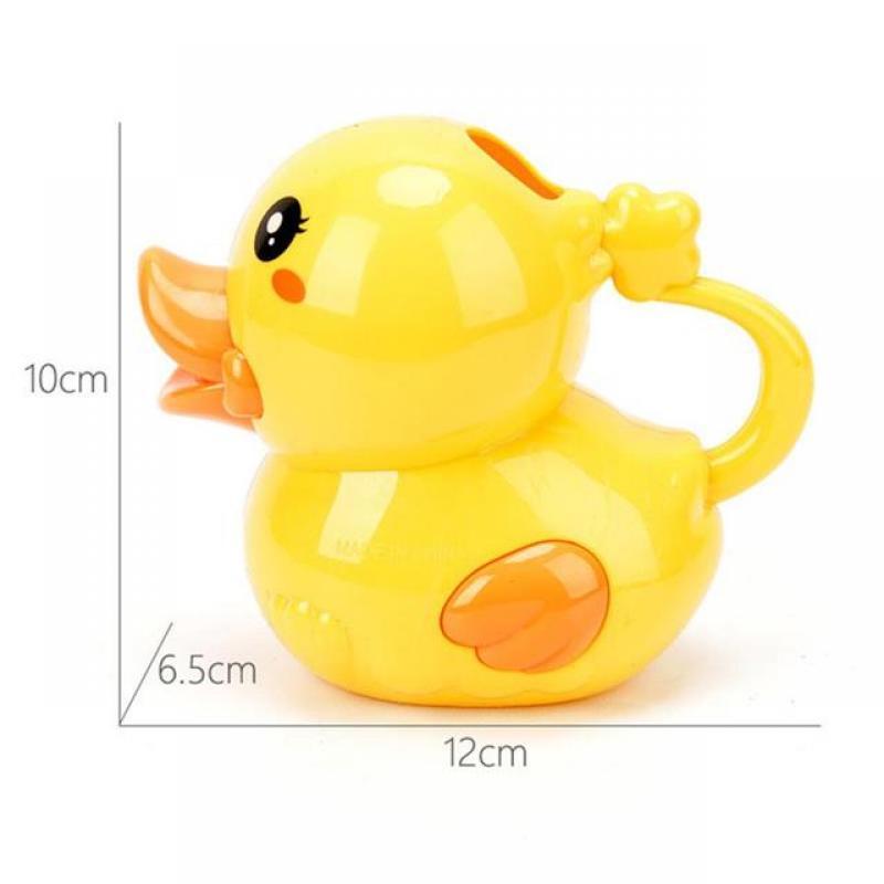 Baby Bath Toys Yellow Duck Float Spray Water Toys Finding Bathroom Play Animals Shower Figure Toy 2 in 1 Watering Pot For Kids