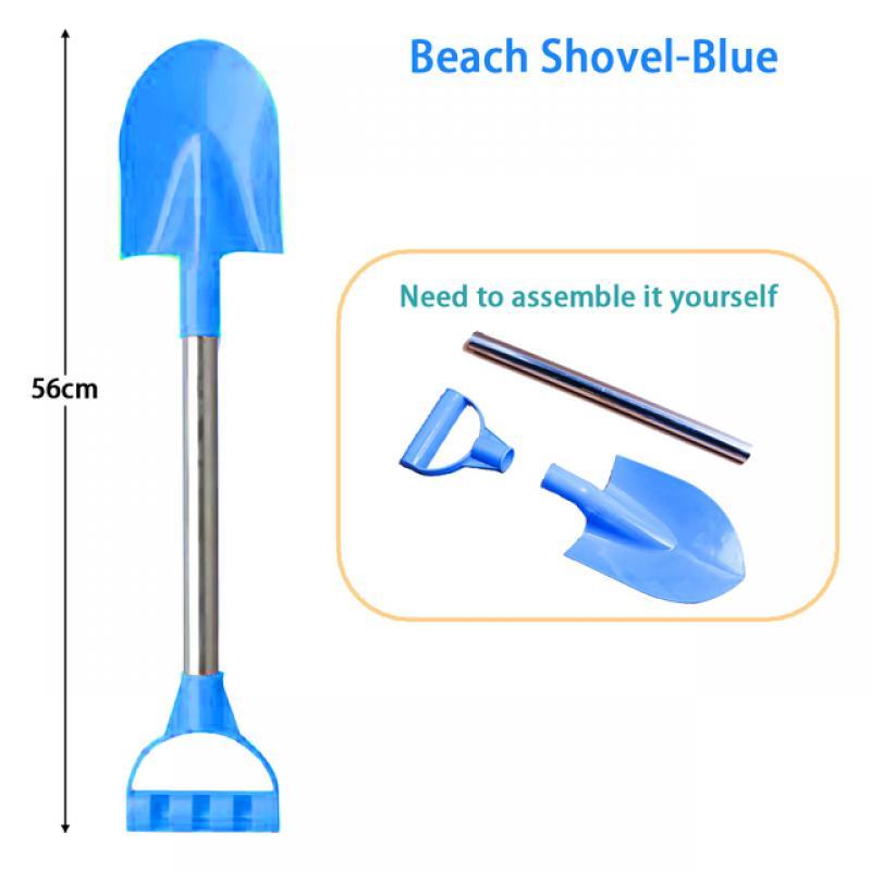 Children Beach Shovel 56cm Stainless Steel Pointed Shovel Toy Sand Snow Thickened Play House Beach Shovel Outdoor Toys Kids Gift