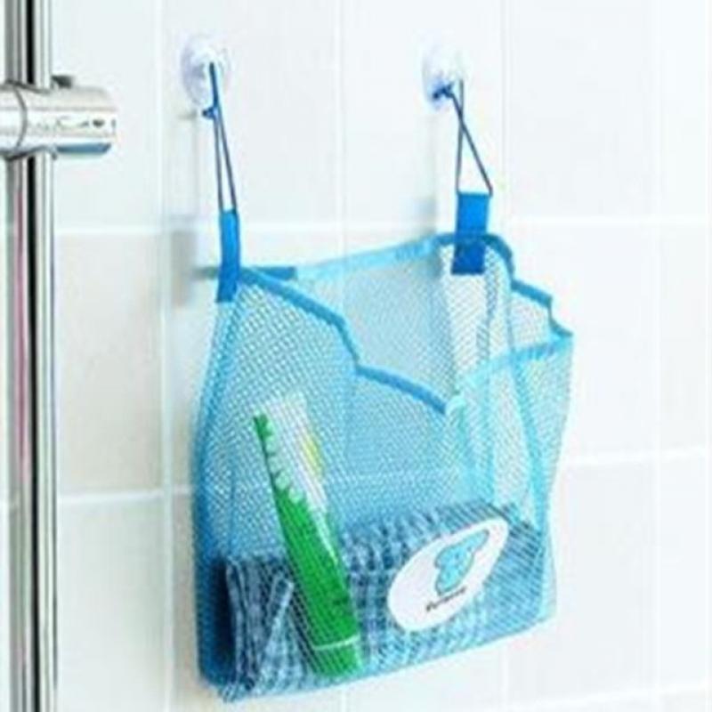 Baby Bathroom Mesh Bath Bag Kids Cartoon Basket Net Children's Games Network Waterproof Cloth Sand Toys Beach Storage Organizer