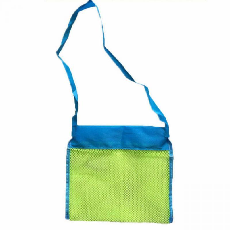 Children Beach Toys Protable Mesh Bag Kids Toys Storage Bags Swimming Beach Bag Foldable Travel Sand Play Tool Pouch Tote Bag