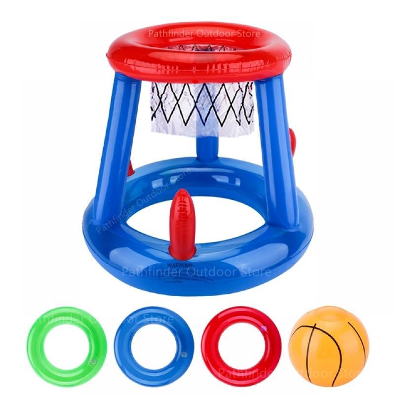 Outdoor Swimming Pool accessories Inflatable Ring Throwing Ferrule Game Set Floating Pool Toys Beach Fun Summer Water Toy