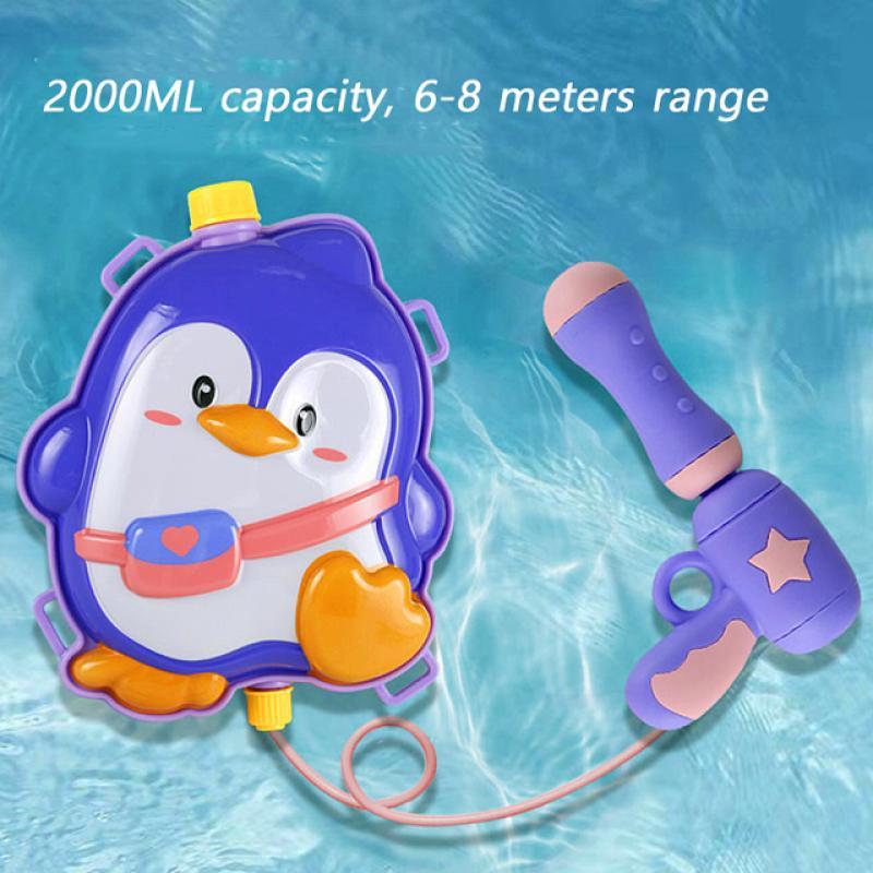 Children Summer Water Guns Outdoor Beach Water Battle Wimming Pool Party Backpack Spray Water Gun Cartoon Animals Water Gun Kids