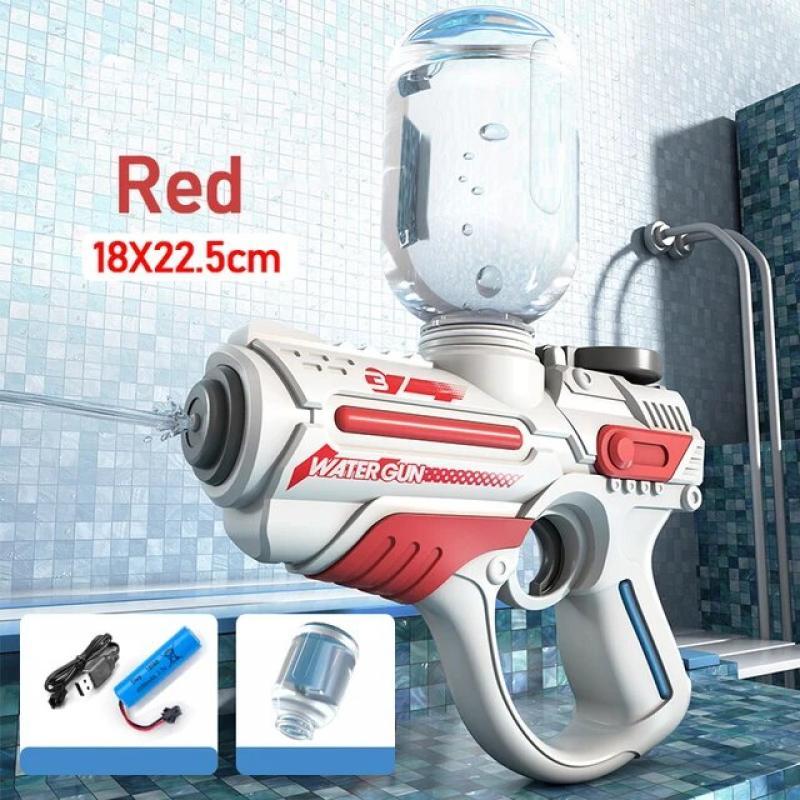 Fully Electric Water Gun Toy Swimming Pool Play Water Adult Pool Toy Outdoor Games High Pressure Water Gun Summer Toys for Kid