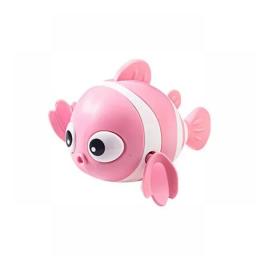 Bath Toys Cute Swimming Clown Fish Bath Toy For Toddlers Floating Wind Up Toys For Boy Girl New Born Baby Bathtub Toddler Toys
