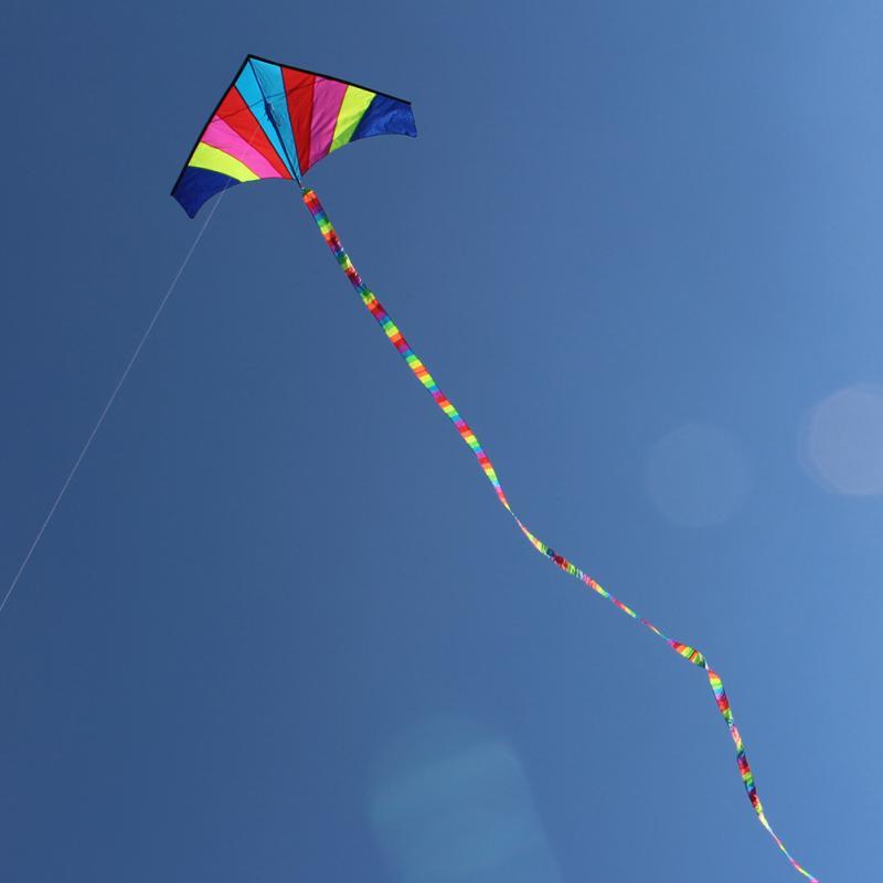 10 Meters Rainbow Bar Kite Tail for Delta Kite Stunt Kite Kids Kite Accessories Toys Colorful Children Outdoor Fun Sports Toys