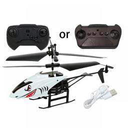 2 Channel Helicopter USB Rechargable Remote Control Aircraft Model With LED Light Mini Helicopter For Kids