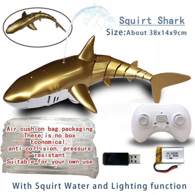 Rc Shark Robot Children Pool Beach Toy for Kids Boys Girl Fun Water Spray Simulation Whale Animals Submarine Remote Control Fish