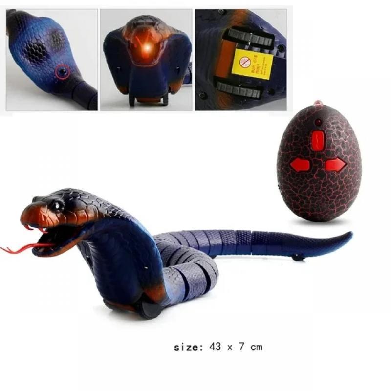 Fun Rc Snake Robots Toys for Kids Boys Children Girl Remote Control Animals Prank Cat Pets Simulation Rattlesnake Electric Cobra