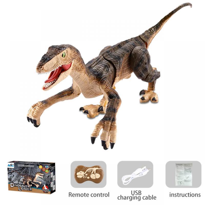 Laser Tracking RC Dinosaur Toys for Kids Remote Control Robot Verisimilitude Sound Spray for Kids Boys Girls Children's Gifts