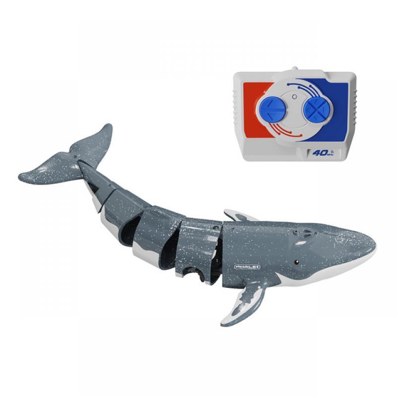 RC Boats Toys 500mAh RC Shark for Boys and Girls Remote Control Whale Shark Toys for Lake Bathroom Swimming Pool Electric Toys