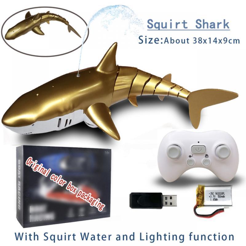 Robots Rc Shark Toy for Boys  Water Swimming Pools Bath Tub Girl Children Kids Remote Control Fish Boat Electric Bionic Animals