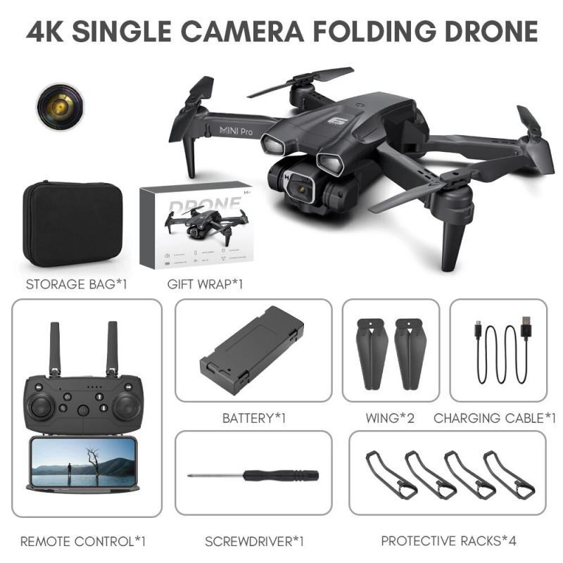 H66 RC Drone 4k Camera HD Wifi Fpv Photography Foldable Quadcopter Professional Obstacle Avoidance Selfie Drones Toys for Boys