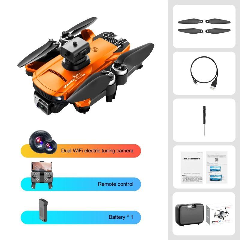 S99 Rc Drone Max 4k Profesional HD Camera Adjustable Angle Obstacle Avoidance Aerial Photography Brushless Foldable Quadcopter