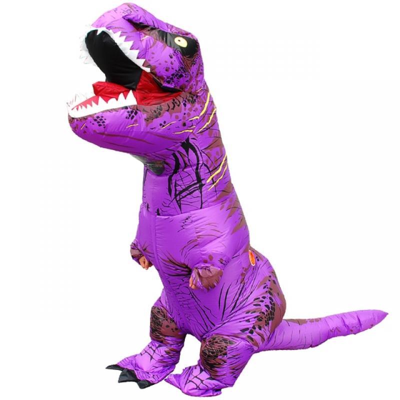 Hot T-Rex Dinosaur Inflatable Costume Purim Halloween Party Cosplay Fancy Suits Mascot Cartoon Anime Dress for Adult Kids