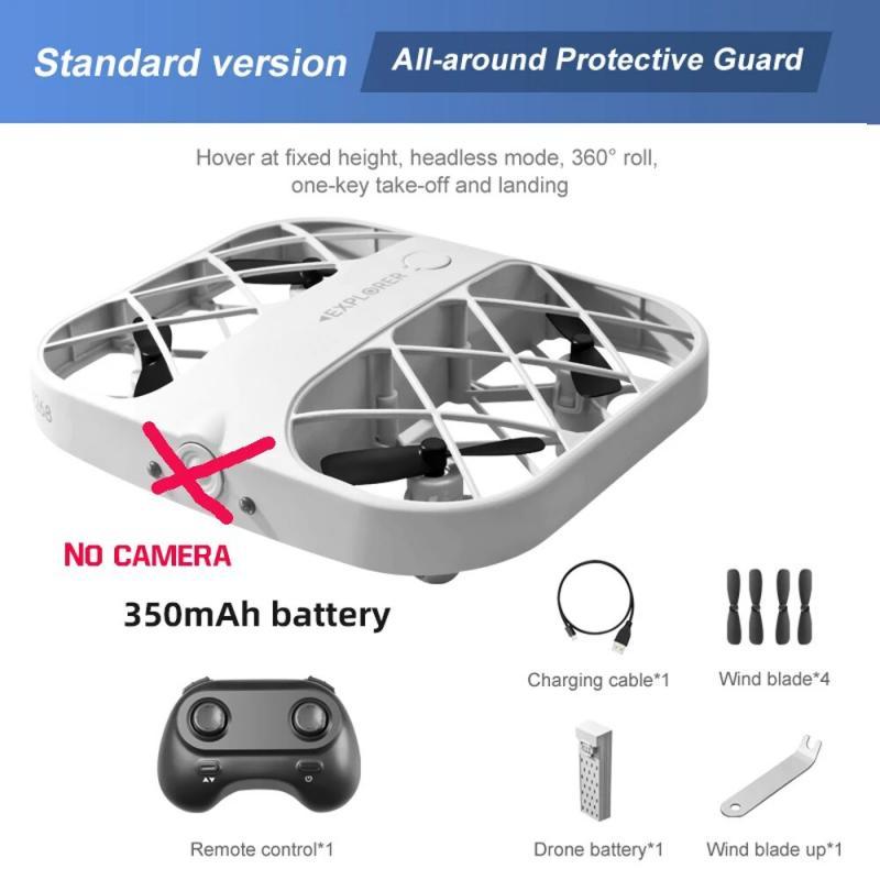 H107 Mini Drone RC Grid Quadcopter 4K WIFI Camera 4CH Helicopter Smaller Drone Headless 360 Degree Flip LED Kids RC Toys