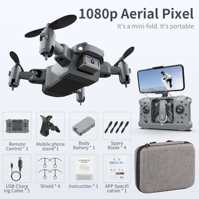 Mini HD 4K Drone Camera High Hold Mode Foldable RC FPV WIFI Aerial Photography Quadcopter Toys with Battery Remote Control Toys