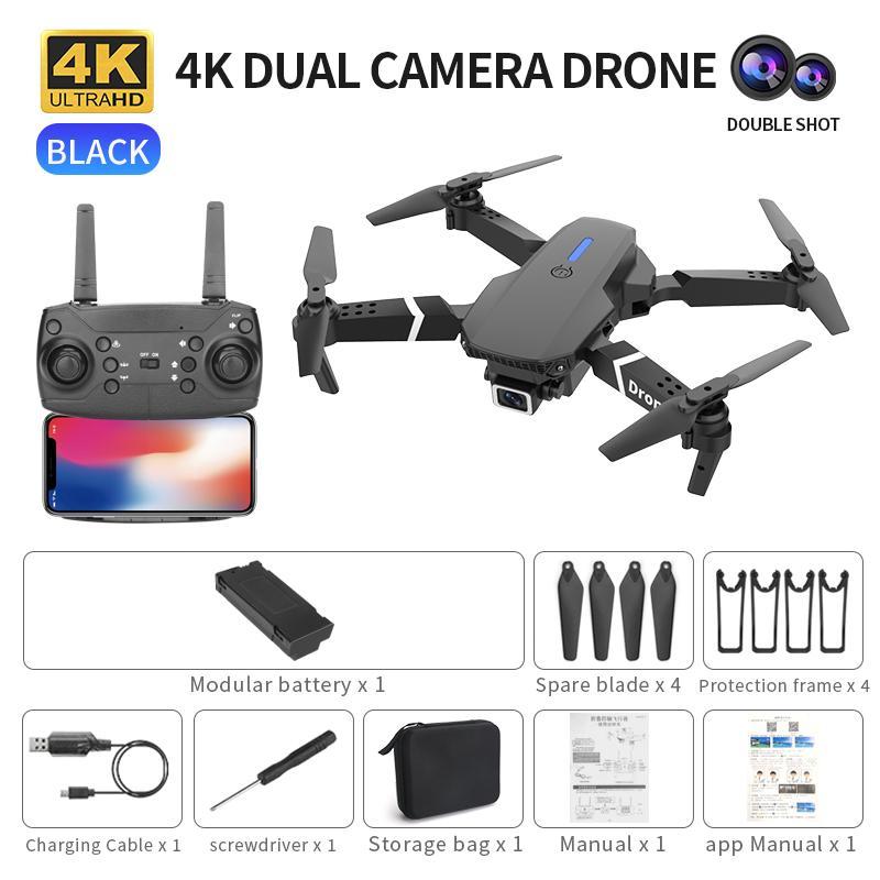 Mini RC Drone 4k Profession HD Wide Angle Camera WiFi FPV Drone Quadcopter Height Keep Drones Camera For Adult  Kids Toys Gift
