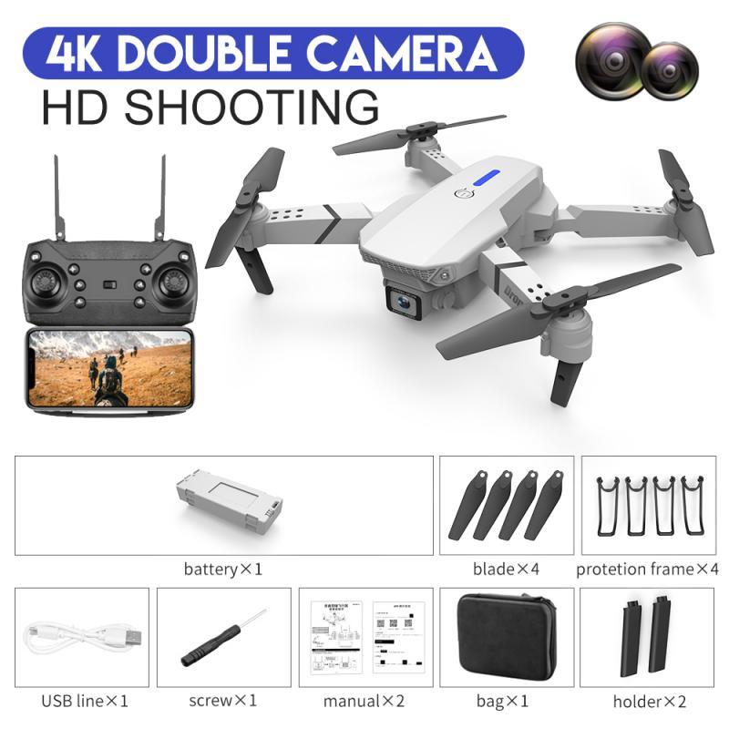 KDBFA 2023 New E88 Pro WIFI FPV Drone Wide Angle HD 4K 1080P Camera Height Hold RC Foldable Quadcopter Dron Helicopter Toys Gift