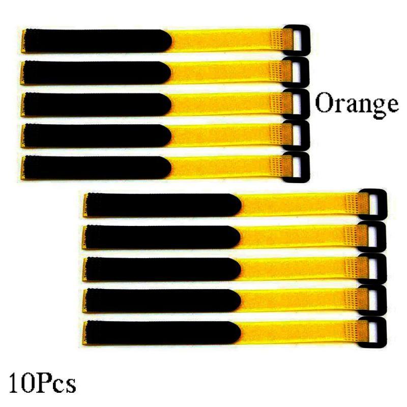 10Pcs Self-adhesive Nylon Hook&Loop Strap Cable Ties Reusable Fastening Eachine&Lipo Battery RC Accessory Antiskid Cable 50*2cm