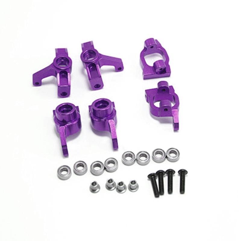 Wltoys 144001 144002 144010 124007 124008 124016 124018 124019 Metal Steering Blocks C-Hub Carriers RC Car Upgrades Parts