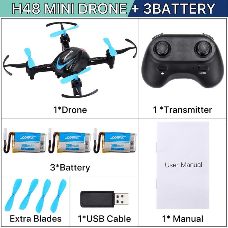 JJRC H48 Mini 4CH 6 Axis Gyro Remote Control Mini Pocket Drone RC Quadcopter with 360° Roll Mode Micro Toy Gift VS JJRC H36