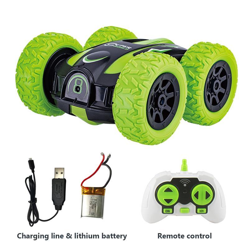 Rc Car High-Speed Double-Sided Remote Control Flip Stunt Cars 2.4G Wireless  Cool led lights Children's Toys for boys girl Gift