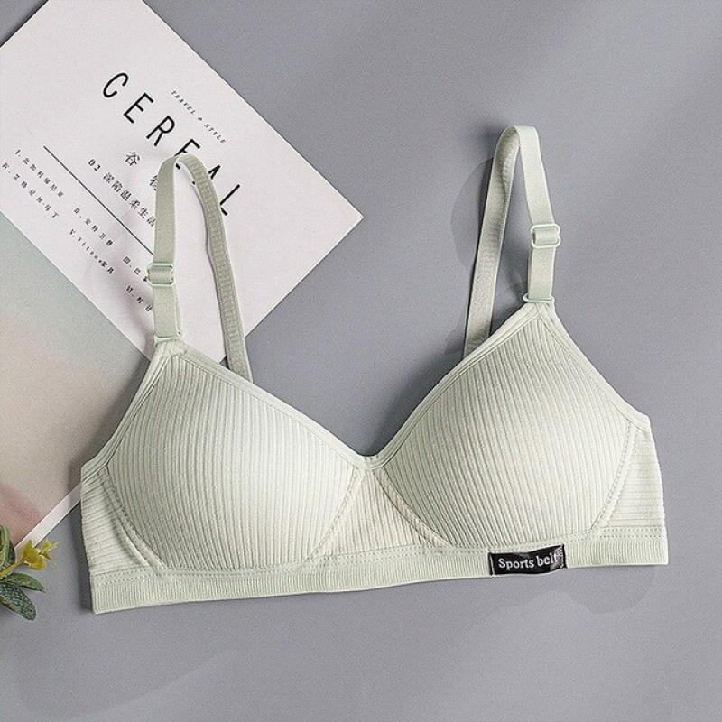 Cotton Underwear Women AB Cup Bra Wireless Gathered Comfort V Brassiere Push Up Lingerie Bralette For Women Seamleass Bras